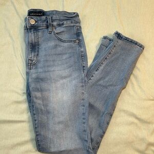 Aeropostale Women's Light Blue Skinny Jeans